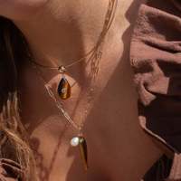 Nouveau produit tendance en gros Pendentif poisson coloré de plage d'été Charmes Collier à faire soi-même Bijoux pour femmes