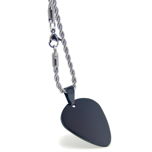 תליון גיטרה הסיטונאי מותאם אישית שרשרת תליון לגברים כלב תג plectum תווים גיטרה מוסיקלית בחירת שרשרת מתנות - Product Image 2