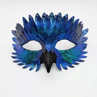 Halloween Exquis Oiseau Bec Masque Boule De Maquillage Carnaval Demi Visage Hibou Plume Visage Masque Pour Les Yeux Des Femmes