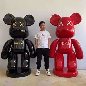 Sculptures Bearbrick de grande taille, statues inspirées de marques de luxe, ours violent pour la décoration commerciale et domestique - Product Image 4