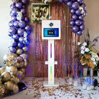 Cabina de Fotos con Pantalla Táctil Espejo de 15.6 Pulgadas, Modelo 2026 |   Espejo Mágico para Bodas |   Cámara DSLR + Impresión Instantánea + Wi-Fi + Bluetooth