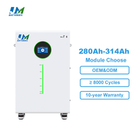 Batterie LiFePO4 sur pied JM Factory Wholesale 51.2V 280Ah 14.3kWh 15kWh, Système de stockage d'énergie domestique 48V 300Ah 314Ah 15kWh