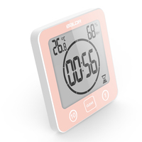 Horloge de douche numérique minimaliste Baldr Electric avec fonction d'alarme, étanche aux éclaboussures d'eau, minuteur visuel de compte à rebours