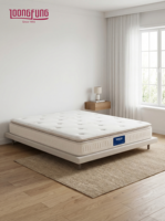 LOONGFUNG Maßgefertigte Rollmatratze Hybrid-Matratze mit Kühlgel-Memoryschaum & Wellenschaum Zonierte Taschenfederkernmatratze King Size für Zuhause und Hotel