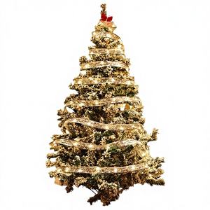 Luces de Cinta LED de Plástico con Pilas para Decoración Navideña, Adornos para Árbol de Navidad, Lazos DIY, Guirnaldas de Luces para Decoración del Hogar - Product Image 1