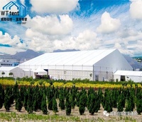 12x10m 12x15m 12x20m 12x25m fête de mariage en plein air grand entrepôt grande tente personnalisée grande portée tente pour exposition d'événement