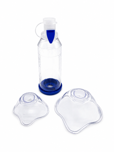 <span class=keywords><strong>Chambre</strong></span> d'<span class=keywords><strong>inhalation</strong></span> KAIYI pour améliorer la respiration, pour asthme, en PVC de qualité médicale bleu, 220 ml, certifiée CE ISO13485 Classe I - Product Image 1
