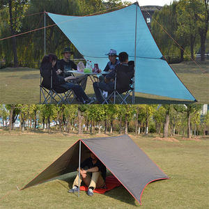 Randonnée pliante pique-nique voyage pêche costume comprend des poteaux auvent Portable extérieur imperméable ombre bâche tente Camping bâche - Product Image 5