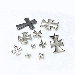 Rivets à pointe en forme <span class=keywords><strong>de</strong></span> croix, quatre griffes, en fer, pour cuir, vêtements, sacs, chaussures, accessoires <span class=keywords><strong>de</strong></span> bricolage, 10000 pièces, extrémité fermée - Product Image 1