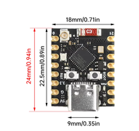Papan Pengembangan ESP32-C3 WiFi Nirkabel SuperMini, Dilengkapi WiFi untuk Kit & Proyek