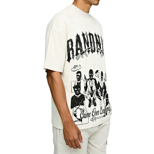 <span class=keywords><strong>Camiseta</strong></span> de Algodón 100% de Alta Calidad para <span class=keywords><strong>Hombre</strong></span>, Marca Personalizada, <span class=keywords><strong>Blanca</strong></span>, Estilo Retro, Holgada, Vintage, Fabricante - Product Image 2