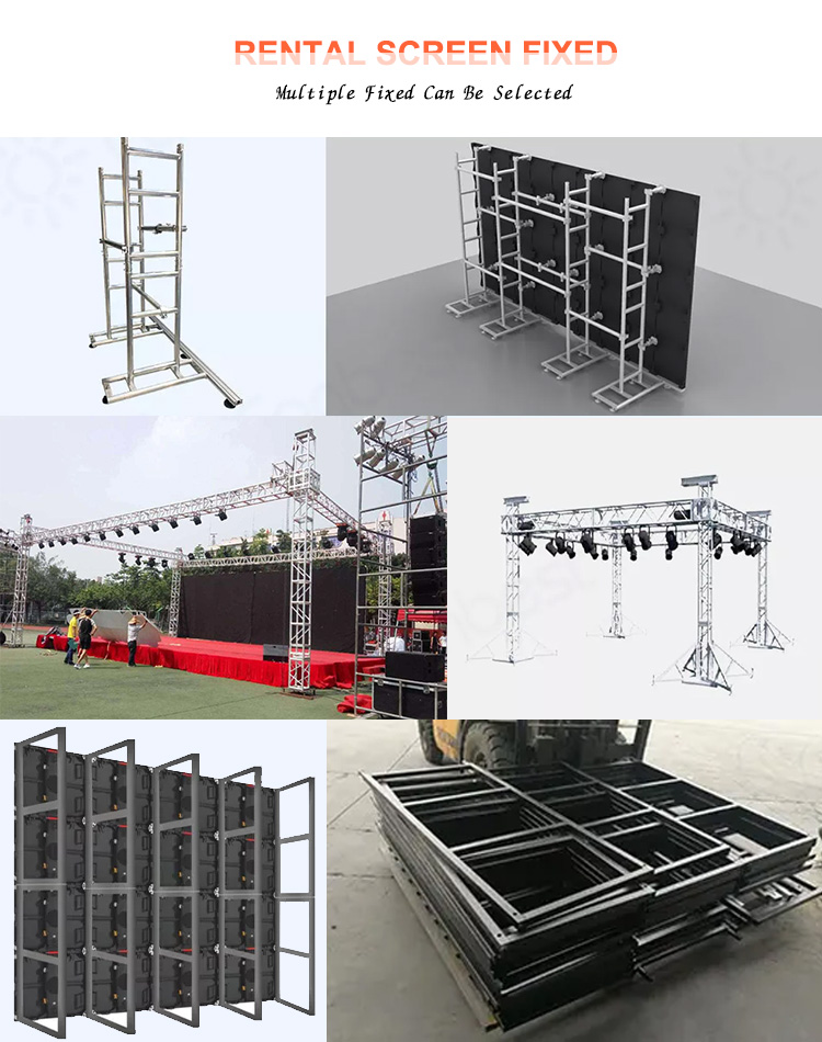 P3.91 P4.81 Outdoor Rental Led Screen For Stage Concert 500x500mm