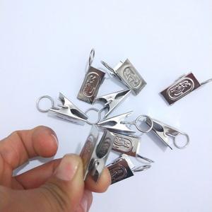 Paquete de 10 clips para cortinas con ganchos, clips para cortinas tipo cocodrilo, tela para cortinas, ganchos para cortinas, accesorios metálicos, clips pequeños - Product Image 3