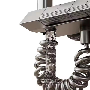 Ensemble <span class=keywords><strong>de</strong></span> robinetterie <span class=keywords><strong>de</strong></span> <span class=keywords><strong>douche</strong></span> thermostatique en acier inoxydable avec écran LED, finition polie, double poignée, cartouche céramique, mode doux, <span class=keywords><strong>fixation</strong></span> <span class=keywords><strong>murale</strong></span> - Product Image 4