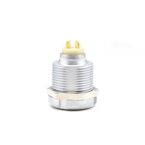Connecteur mâle 4 broches droit FGG 00 304 en aluminium et laiton, étanche IP68 pour l'automobile, avec collet de serrage pour déviation - Product Image 1