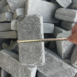 Bán buôn hiện đại cổ điển đen Slate đá cuội paver tự nhiên giảm đá Cube gạch cho ngoài trời đường lái xe lát - Product Image 3