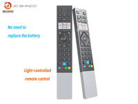 Télécommande vocale intelligente en métal à énergie solaire avec code fixe - Sans batterie/charge, fixation magnétique, durée de vie prolongée