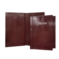 Livraison rapide, couverture de menu en cuir pour restaurant, menus en similicuir, menus personnalisés, livre de menus pour restaurants haut de gamme