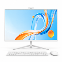 Nouvel Ordinateur de Bureau Tout-en-un 23,8 Pouces Blanc avec Processeur IA, Intel Core i3-100U, Caméra Magnétique 5MP, LPDDR5, PC Monobloc 2026
