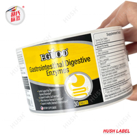 Etiquette personnalisée logo de marque auto-adhésif imperméable à l'eau impression d'étiquette adhésive autocollants pour emballage