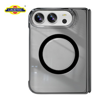 Coque de téléphone en gros pour iPhone Duo, coque magnétique, ultra-légère, maintien robuste, 99% transparente, anti-jaunissement