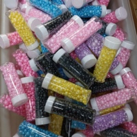 120g Décorations Comestibles en Sucre pour Gâteaux, Mélange de Confettis et Billes Perlées Blanches pour Décoration de Pâtisserie