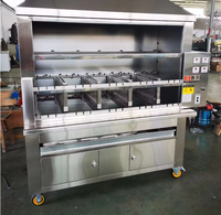 Machine commerciale de gril brésilien de restaurant gril de BBQ de gaz/gril électrique de BBQ de rôtisserie