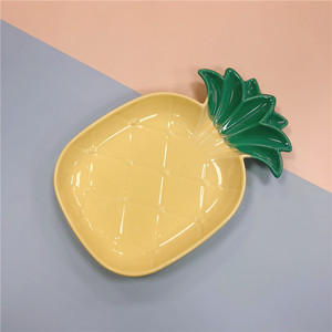 Assiette à dessert en porcelaine en forme d'ananas <span class=keywords><strong>macaron</strong></span> moderne pour usage domestique en gros en usine - Product Image 5