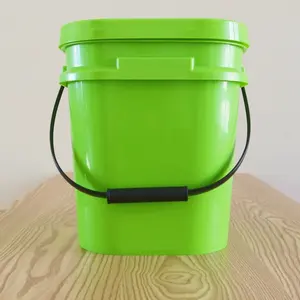 Factory Wholesale Custom Logo Plastic Bucket 10 Liter With Lid Plastic Drum