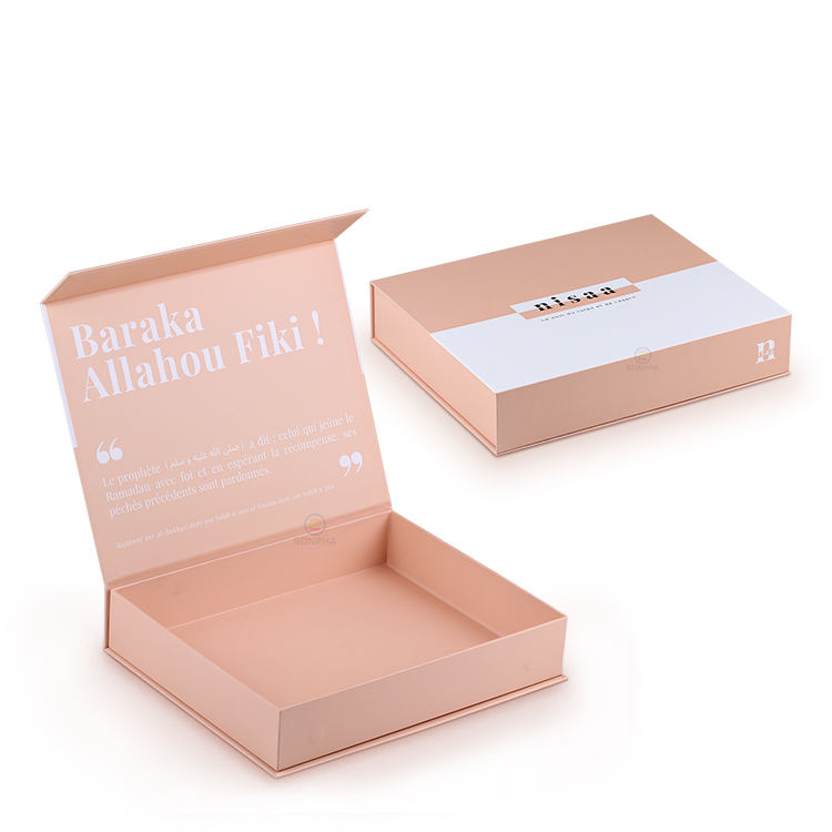 Pink Cardboard Small Magnetic Closure Christmas Custom Gift Packaging Lipgloss Lipstick Box Set