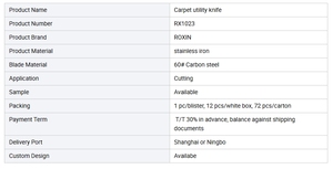 Couteau multifonction isolant argenté en acier à lame fixe, couteau utilitaire, ouvre-carton de sécurité, outils de <span class=keywords><strong>coupe</strong></span> multifonctions - Product Image 6