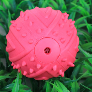 जूकीपालतू पर्यावरण के अनुकूल tpr पालतू खिलौना उज्ज्वल रंग रग्बी बॉल आकार कुत्ते स्क्वीकी च्यू खिलौना दांत सफाई काटने वाले कुत्ते खिलौना - Product Image 4