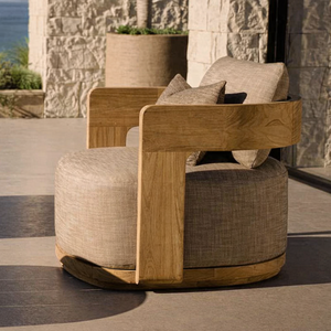 Modernos Muebles de <span class=keywords><strong>Exterior</strong></span> de <span class=keywords><strong>Madera</strong></span> para Jardín, Juegos de Sofás Impermeables para Hotel, Sofá de Teca para Patio, Lujoso Juego de Sofás de Jardín para Patio - Product Image 2