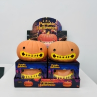 Peluche Citrouille d'Halloween 19CM, Jouet Anti-Stress à Rebond Lent, Cadeau Créatif pour Fêtes, 5 à 7 Ans