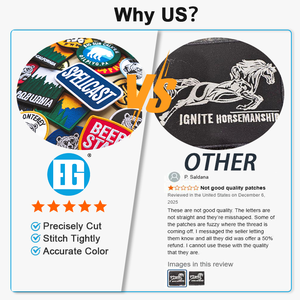 Patch Ricamate con Logo Minimalista Monocromatico per Clan di Gaming e Squadre di Esports, Emblemi per Abbigliamento Fan - Product Image 3