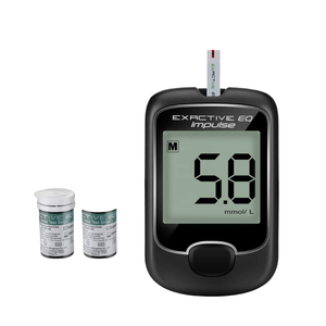 เครื่องวัดระดับน้ำตาลในเลือด SZKIA Exactive EQ IMPULSE พร้อมแบตเตอรี่แบบถอดได้สำหรับแถบทดสอบเบาหวาน - Product Image 5