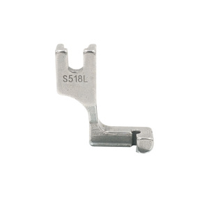 Prensatelas de cremallera invisible S518L de acero inoxidable de una sola cara para máquina de coser, equipo de procesamiento de prendas - Product Image 1