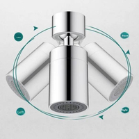 Aérateur de Robinet Innovant et Moderne à 360 Degrés Anti-éclaboussures pour Cuisine et Salle de Bain, Extension de Robinet, Garantie de 3 Ans - Choix Polyvalent pour Évier