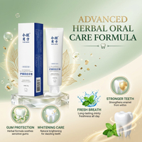 Dentifrice naturel à la menthe sans fluorure, anti-caries, blanchissant, haleine fraîche, marque privée, vente en gros personnalisée