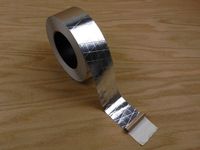 Ruban adhésif en aluminium résistant à la chaleur et isolant, imperméable, pour conduits de climatiseur, adhésif thermofusible en métal argenté