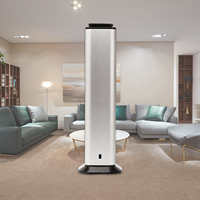 Diffuseur sans eau d'arôme de machine de parfum d'huile essentielle d'écran tactile debout de plancher en métal de grand espace commercial d'hôtel de luxe