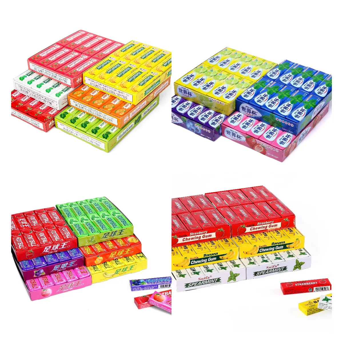 Private label cheap price spearmint banana strawberry fruity halal wholesale europe chewing gum