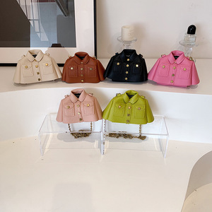 Bolso de Mano Mini con Diseño de Chaqueta para Mujer, Bolso Bandolera Pequeño para Niñas, Mini Bolso de Hombro Infantil - Product Image 1