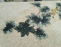 Mosaïque de marbre de luxe pour sol de hall d'entrée, motif médaillon mural