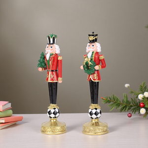 Figurine de soldat <span class=keywords><strong>casse</strong></span>-<span class=keywords><strong>noisette</strong></span> personnalisable Redeco, figurine de Noël fantaisie, design boule sur pied, vente en gros et au détail - Product Image 6