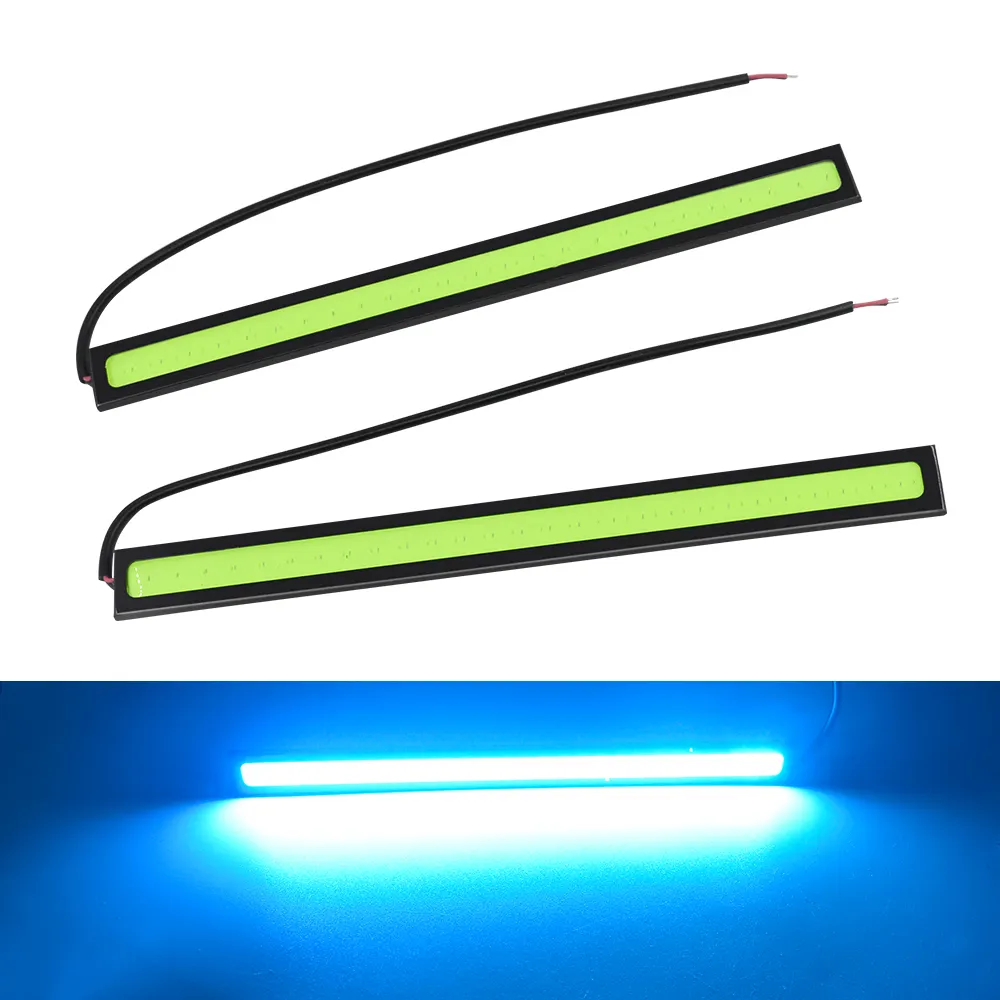 2PCS Super Bright Waterproof COB DRL 17cm Car lights I Styling DRL 2 Pcs COB LED Daytime Running Light