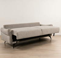 Ensemble de canapés modulaires OEM en gros, canapé-lit 3 places, futons, design européen, avec rangement, pour salon