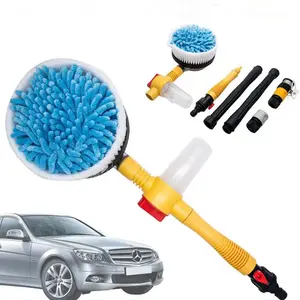 Car Cleaning Brush Foam Rotary Wash Brush Kit Microfiber Wash Brush Cleaning Tools