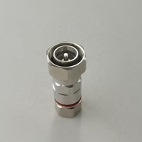 Connecteur coaxial RF étanche électrique à pince mâle 4.3/10 pour tube en aluminium à paroi lisse de 2/5 po, idéal pour câbles industriels