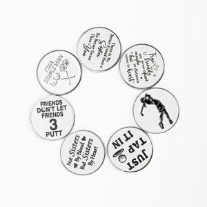 Marqueurs de balle de golf de haute qualité avec logo personnalisé, marqueurs de position de balle de golf ronds, marqueurs de putting gravables - Product Image 5